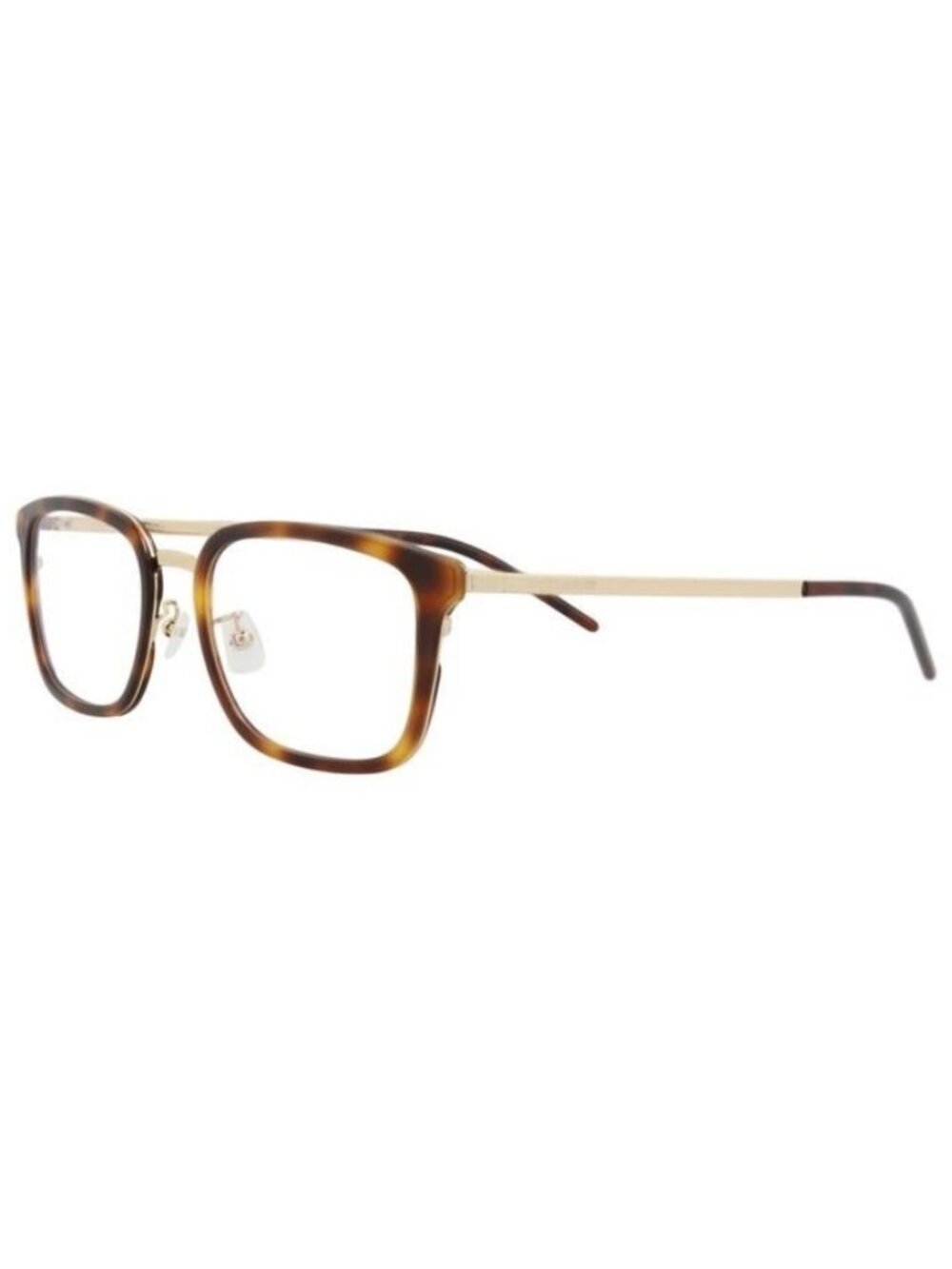 New Saint Laurent Unisex Square/Rectangle Gold Gold Transparent Fashion Designer